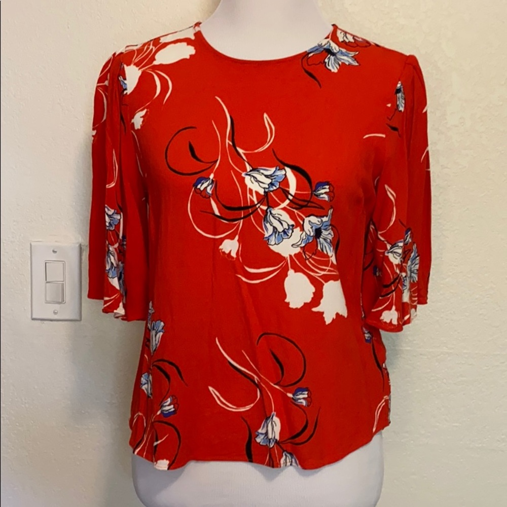 Red blouse